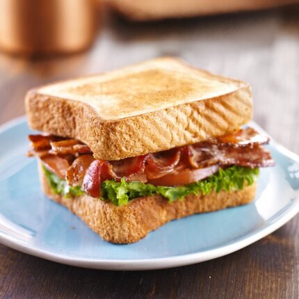 bacon, lettuce, tomatoes sandwitch